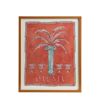 Art Print - Il Mediteranneo - Palma -sienna Frame - Fenton & Fenton