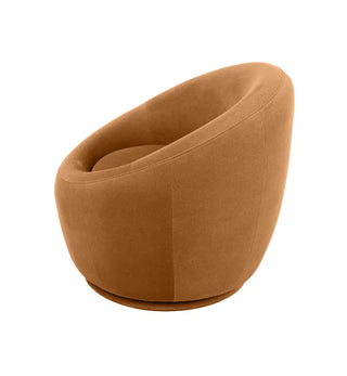 Donut Swivel Chair in Cinnamon - Fenton & Fenton