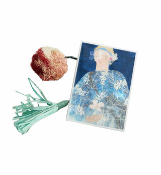 Jai Vasicek - Kimono Mini Shell Tile with Pompom - Fenton & Fenton