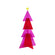 Kaleidoscopic Christmas Tree in Pink & Red