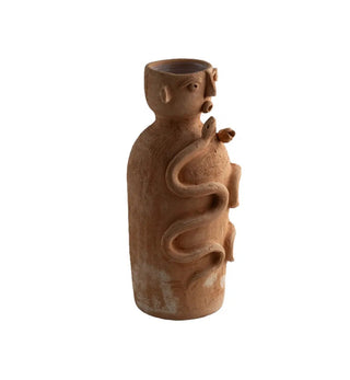 Patrizia Italiano - 'Uomo con due serpenti' - Terracotta - Fenton & Fenton