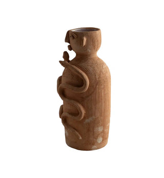 Patrizia Italiano - 'Uomo con due serpenti' - Terracotta - Fenton & Fenton