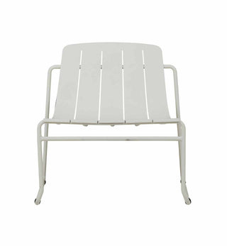 Slim Lounge Chair in White - Fenton & Fenton