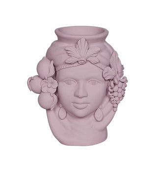 Stefania Boemi - Ceci Head Vase in Rose - Fenton & Fenton