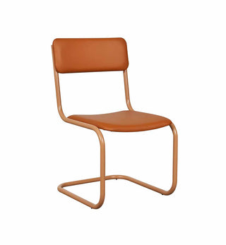 Strut Dining Chair in Tan Leather - Fenton & Fenton