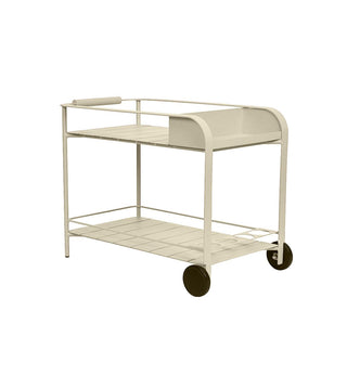 Sundowner Bar Cart in Ecru - Fenton & Fenton