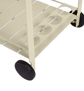 Sundowner Bar Cart in Ecru - Fenton & Fenton