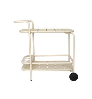 Sunnyside Bar Cart In Ecru - Fenton & Fenton