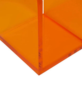 Tangerine Acrylic Cube - Fenton & Fenton