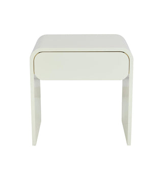 Yin Bedside Table in Ivory - Fenton & Fenton