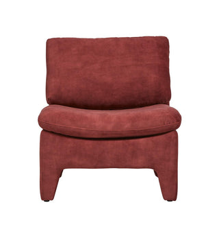 Chill Chair In Sangria Velvet - Fenton & Fenton