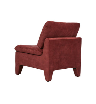 Chill Chair In Sangria Velvet - Fenton & Fenton