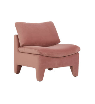 Chill Chair in Pink Clay Velvet - Fenton & Fenton