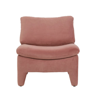 Chill Chair in Pink Clay Velvet - Fenton & Fenton