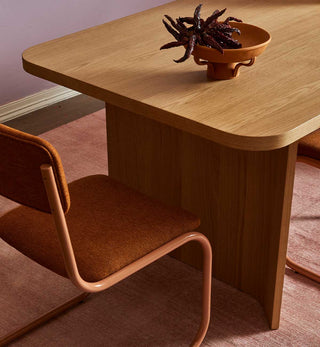 Chloe Dining Table in Oak Veneer - Fenton & Fenton