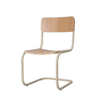 Strut Dining Chair In Ecru Veneer - Fenton & Fenton