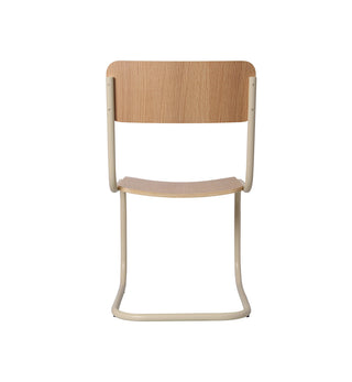 Strut Dining Chair In Ecru Veneer - Fenton & Fenton