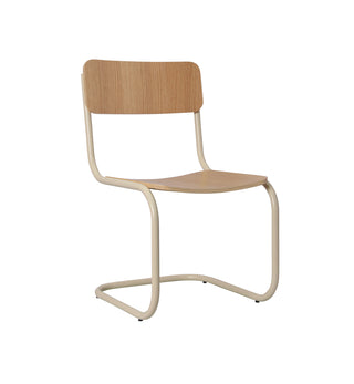 Strut Dining Chair In Ecru Veneer - Fenton & Fenton