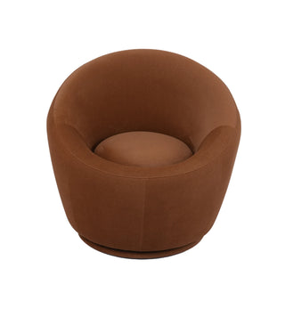 Donut Swivel Chair in Cinnamon - Fenton & Fenton