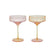 Kaleidoscopic Peach Champagne Coupes - Set Of 4