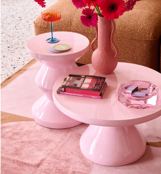 Button Coffee Table in Blush - Fenton & Fenton