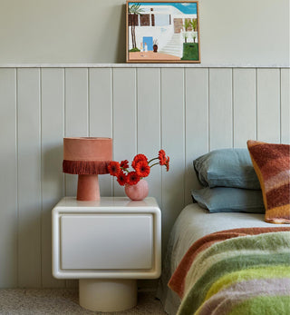 Wilma Bedside Table in Ivory - Fenton & Fenton