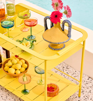 Sundowner Bar Cart In Limoncello - Fenton & Fenton