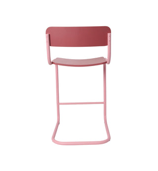 Strut Bar Stool In Lipstick Veneer - Fenton & Fenton