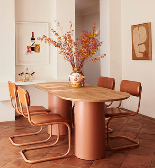 Sample - Oval Dining Table In Cider - Fenton & Fenton