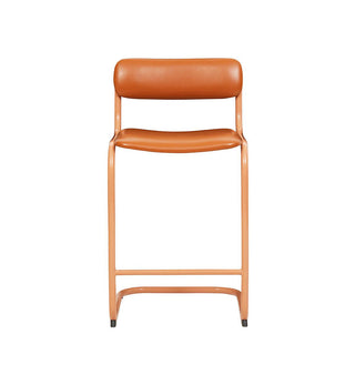 Strut Bar Stool In Tan Leather - Fenton & Fenton