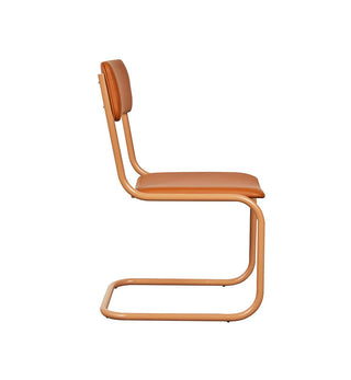 Strut Dining Chair In Tan Leather - Fenton & Fenton