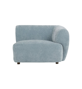 Sunday Sofa Chair with Arm - RHF in Powder Blue - Fenton & Fenton