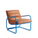 Roy Lounge Chair In Tan Leather